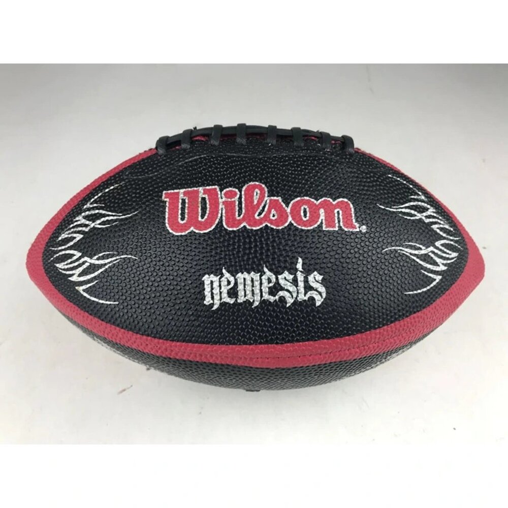 Wilson Nemesis WTF1576  NFL Composite Football Junior Size 7 - Black‎ Red White